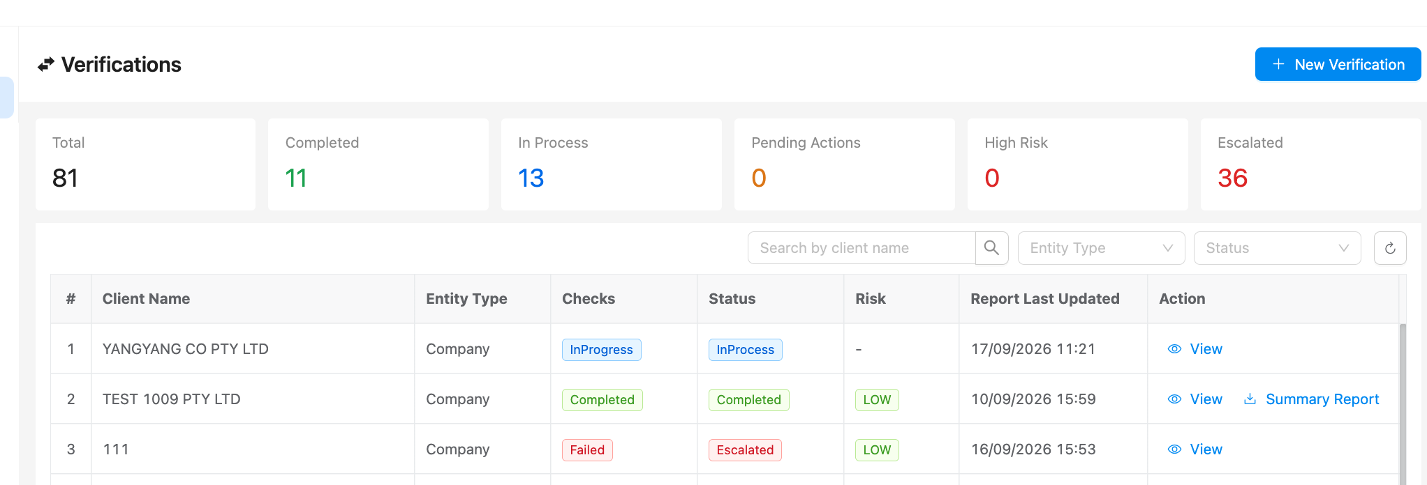 ICA product screenshot